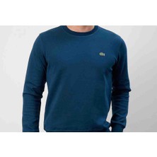 Lacoste Bisiklet Yaka Regular Fit Uzun Kol Petrol Mavi