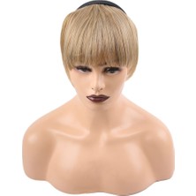 Taçlı Fiber Sentetik Perçem / Karamel Platin Röfleli