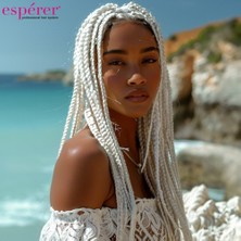 Sentetik Örgülük Saç Esperer 100 Gr. / Beyaz