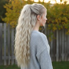 Tokalı Kabarık Dalgalı At Kuyruğu / Balköpüğü Platin Röfleli