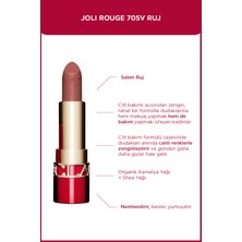 Clarins Organik Kamelya Yağı Içeren Yumuşatıcı Besleyici Saten Ruj- 705V