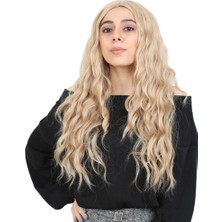 Seçkin Trend Su Dalgası Uzun Perçemsiz Fiber Sentetik Peruk / Balköpüğü