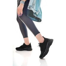 Ante Siyah Triko Bağcıklı Spor Ayakkabı