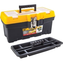 16" Metal Kilitli Takım Çantası, Alet Kutusu, Dayanıklı ve Kullanışlı