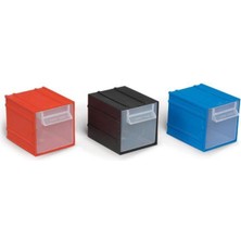 Portbag PÇ014 Çekmece  Mavi-Kırmızı