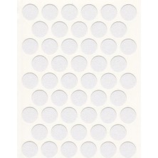 Yapışkanlı Vida Tapası (Beyaz) 10 mm