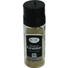 Cam Şişe Tuzluklu Kapak Doğal Öğütülmüş Karabiber 55 gr