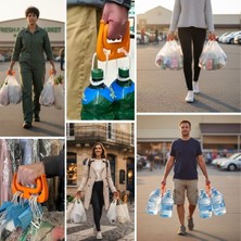 " Ergonomik Poşet Taşıma Aparatı – Ağır Yük Taşıyıcı Tutacak, Elden Kesme Yapmayan Kola