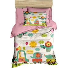 Mira Home Dijital Baskılı 3D Pamuklu Yenidoğan Bebek Nevresim Takımı Welcome Zoo