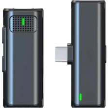 Yaka Mikrofonu, Type-C Şarjlı, Kablosuz, Video ve Youtuber Yayını Için