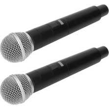 Kablosuz Mikrofon, Karaoke Için Metal El Mikrofonu Çift Set