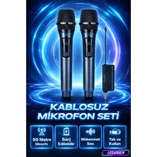 Wn-04 Amfi Hoparlör Seti ile Kablosuz Telsiz ve Mikrofon Dahil