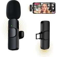 Type-C Android Uyumlu Kablosuz Yaka Mikrofonu, Yüksek Kalite Ses ile Yayın