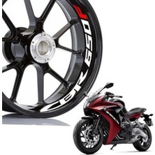 AK-SA-STR Honda Cbr 650F Jant Şeridi Sticker Etiket Modeli