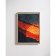 Fuart.Co Kızıl Güneş Dijital Baskı Poster (Çerçevesiz) BOFU
