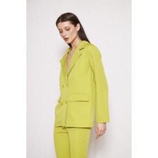 Comstar Kadın Owersize Ceket Pantolon Takım