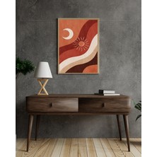 Fuart.Co Güneş ve Ayın Dansı Dijital Baskı Poster (Çerçevesiz) BOFU