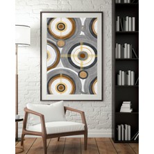 Fuart.Co Altın Geometriler Dijital Baskı Poster Dijital Baskı Poster (Çerçevesiz) BOFU