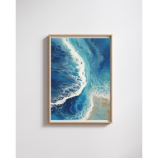 Fuart.Co Dalgalar Dijital Baskı Poster (Çerçevesiz) BOFU