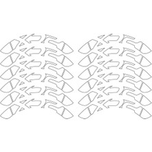 AK-SA-STR Honda Pcx Sticker Etiket Modeli Jant