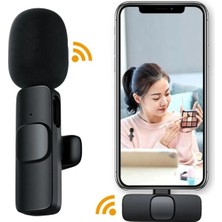Kablosuz Yaka Mikrofonu, Type-C Uyumlu, Android, Youtube, Tiktok Için