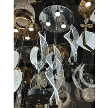 Yeni Model 4 Sarkıt Lüx LED Avize 3 Işık Seçeneği