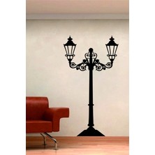 AK-SA-STR Park Lambası Duvar Dekor Sticker 60 x 106 cm