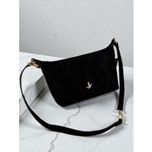 Leauder Women Kadın Ayarlanabilir Askılı Süet Görünümlü El & Omuz Çantası