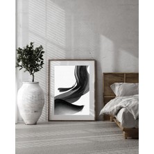 Fuart.Co Siyah Çizgiler Dijital Baskı Poster (Çerçevesiz) BOFU