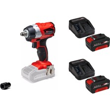 Einhell Tp-Cw 18 Li Bl Akülü Somun Sıkma Makinesi + 2 x 4 Ah Starter Kit Akü