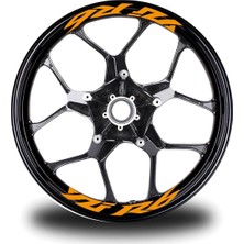 AK-SA-STR Yzf R6  Yazılı 8li Jant Içi Yazı Sticker Etiket