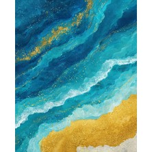 Fuart.Co Kıyıdaki Dalgalar Dijital Baskı Poster (Çerçevesiz) BOFU