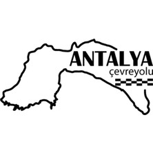 AK-SA-STR Antalya Çevreyolu Özel Yeni Sticker 12*9 cm