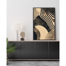 Fuart.Co Dalga Ritmi Dijital Baskı Poster (Çerçevesiz) BOFU