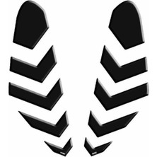 AK-SA-STR Honda Pcx Dizlik Pad Sticker Etiket Model