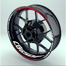 AK-SA-STR Honda Cb 650F Iç Dış Jant Şeridi Sticker Etiket Modeli