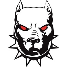 AK-SA-STR Pitbull Tasarım Oto Arkası Özel Yeni Sticker Siyah