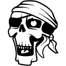 AK-SA-STR Kara Korsan Model 2 Oto Özel Yeni Sticker Siyah 25 x 32 cm