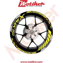 AK-SA-STR 2019-2020 Yamaha Yzf R25 Yeşil- Beyaz Punisher Sticker Etiket F