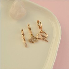 Heppii Bulut Temalı 3’lü Küpe Seti