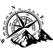 AK-SA-STR Pusula Off Road Sticker 10 x 8 cm