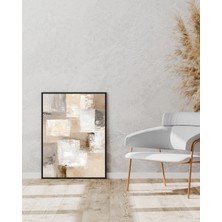 Fuart.Co Bej Tonlarda Dijital Baskı Poster (Çerçevesiz) BOFU
