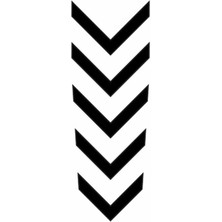 AK-SA-STR Çatal Ok 3 Motosiklet Çamurluk Sticker 34 cm x 6 cm