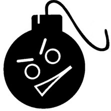 AK-SA-STR Sinir Topu Motosiklet Siperlik Sticker 10 x 10 cm