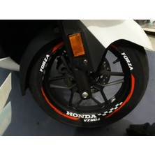 AK-SA-STR Yeni Özel  Motosiklet Jant Şeridi Honda Forza Sağ-Sol/ön-Arka