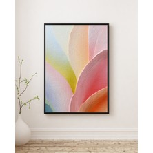 Fuart.Co Pastel Çiçek Dalgaları Dijital Baskı Poster (Çerçevesiz) BOFU