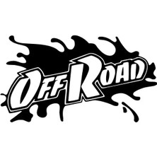 AK-SA-STR Off Road Su Sıçraması Duvar Dekor Sticker 40 x 24 cm