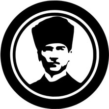 AK-SA-STR Kemal Atatürk Sticker 20 x 20 cm