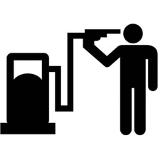 AK-SA-STR Oto Yakıt Depo Yakıt Kapağı Özel Yeni Sticker 15*9 cm