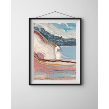 Fuart.Co Pastel Dalgalar Dijital Baskı Poster (Çerçevesiz) BOFU
